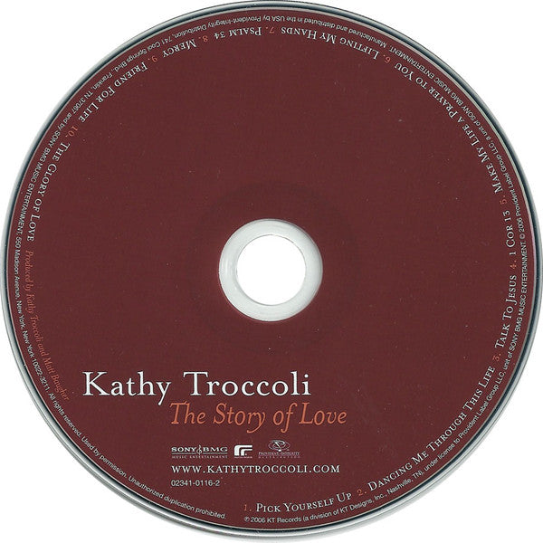 Kathy Troccoli : The Story Of Love (CD, Album)