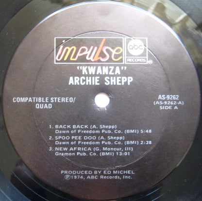 Archie Shepp : Kwanza (LP, Album, Quad, Gat)