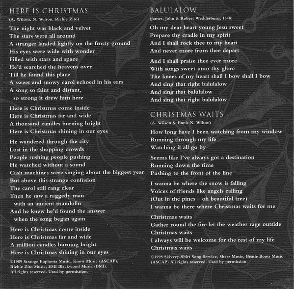 Heart : Presents A Lovemongers' Christmas (HDCD, Album, RE)