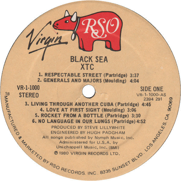 XTC : Black Sea (LP, Album, Pre)