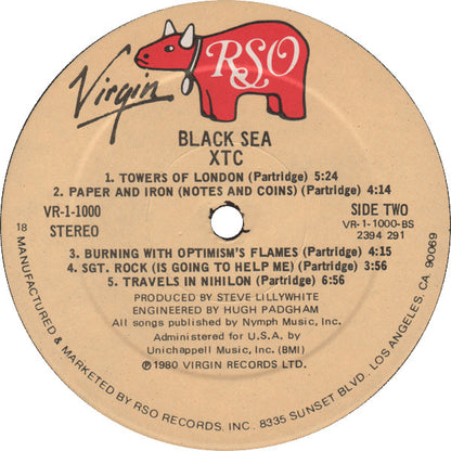 XTC : Black Sea (LP, Album, Pre)
