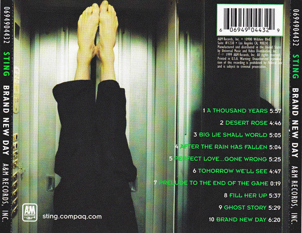 CD Sting D.j Copy DSP6 A&M RECORDS /00110 Send Your Love, CD