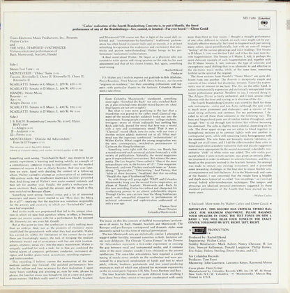 Walter Carlos : The Well-Tempered Synthesizer (LP, Album)