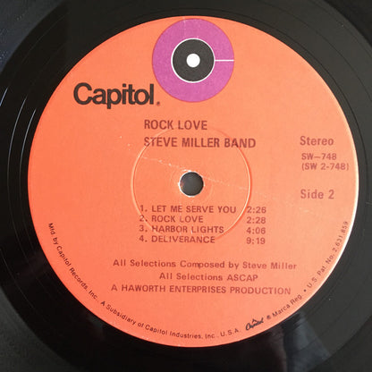 Steve Miller Band : Rock Love (LP, Album, Win)