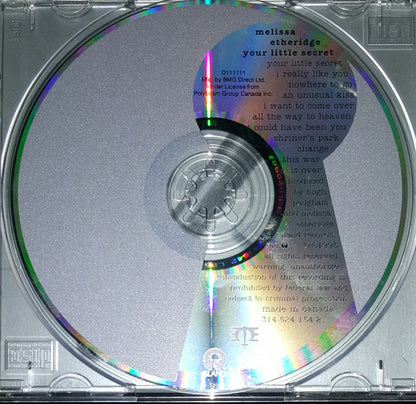 Melissa Etheridge : Your Little Secret (CD, Album, Club)