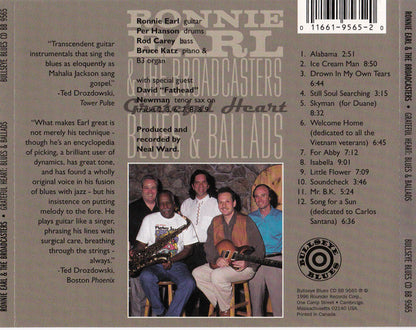 Ronnie Earl And The Broadcasters Featuring Per Hanson, Rod Carey And Bruce Katz : Grateful Heart - Blues & Ballads (CD, Album)