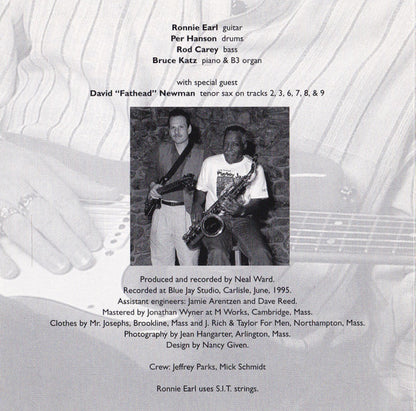 Ronnie Earl And The Broadcasters Featuring Per Hanson, Rod Carey And Bruce Katz : Grateful Heart - Blues & Ballads (CD, Album)