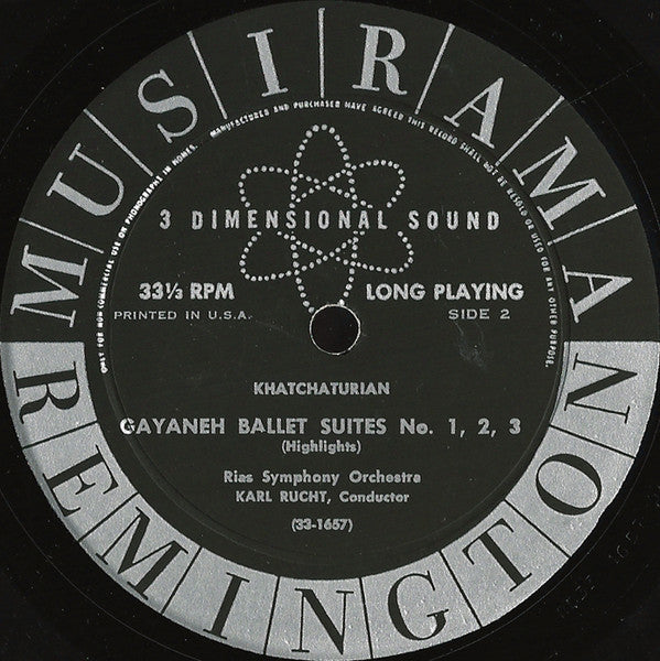 Aram Khatchaturian, RIAS Symphonie-Orchester Berlin, Karl Rucht : Gayaneh Ballet Suites (Highlights) (LP)