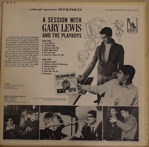Gary Lewis & The Playboys : A Session With Gary Lewis And The Playboys (LP, Album)