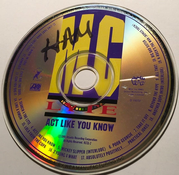 MC Lyte : Act Like You Know (CD, Album, Club, BMG)