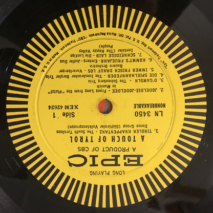 Various : A Touch Of Tyrol (LP, Comp, Mono)