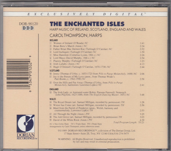 Carol Thompson (2) : The Enchanted Isles (Harp Music Of Ireland, Scotland, England And Wales) (CD)