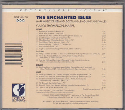 Carol Thompson (2) : The Enchanted Isles (Harp Music Of Ireland, Scotland, England And Wales) (CD)