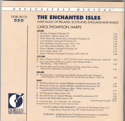 Carol Thompson (2) : The Enchanted Isles (Harp Music Of Ireland, Scotland, England And Wales) (CD)