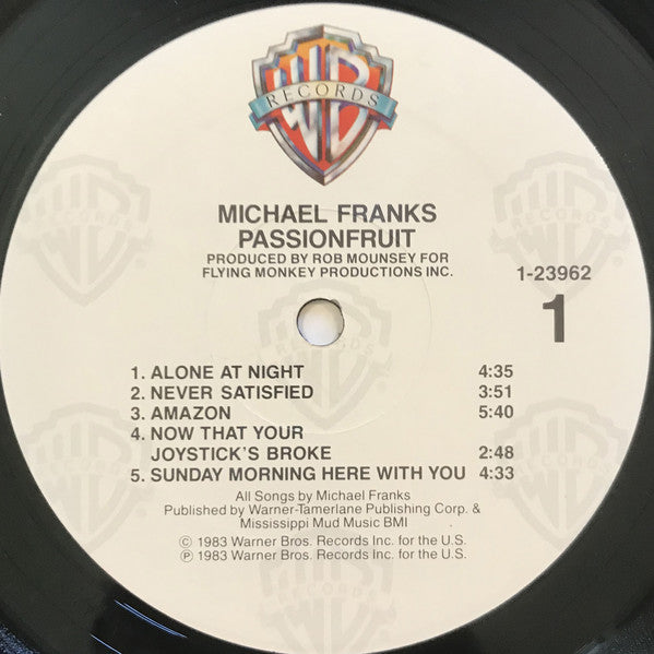 Buy Michael Franks : Passionfruit (LP, Album) Online for a great