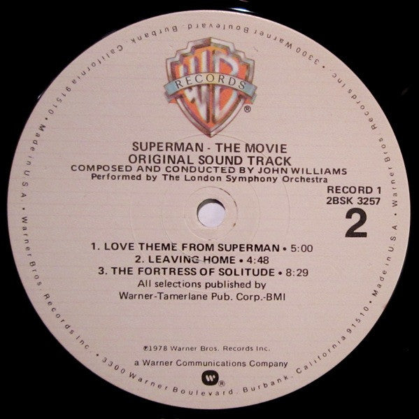 John Williams (4) : Superman The Movie (Original Sound Track) (2xLP, Album)