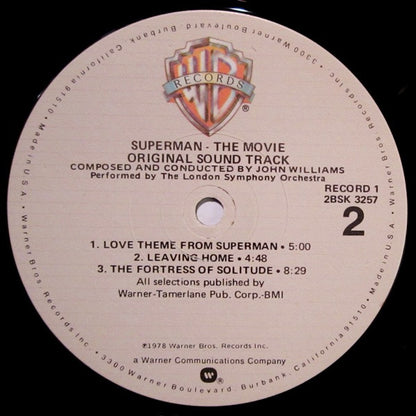 John Williams (4) : Superman The Movie (Original Sound Track) (2xLP, Album)