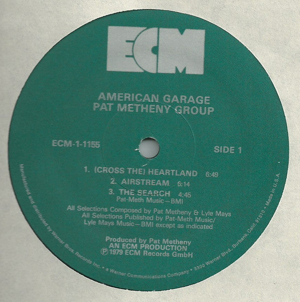 Pat Metheny Group : American Garage (LP, Album, Wak)