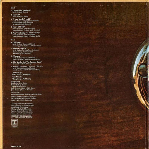Neil Young : Harvest (LP, Album, Gat)