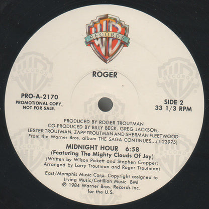 Roger Troutman : Midnight Hour (12", Single, Promo)