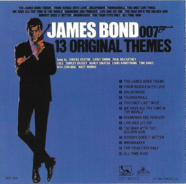 Various : James Bond - 13 Original Themes (CD, Comp, Mono, RE)