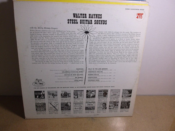 Walter Haynes With The Merry Melody Singers : Steel Guitar Sounds (LP, Album, Mono, RE)