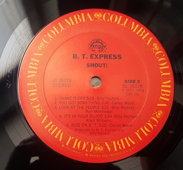 B.T. Express : Shout! (Shout It Out) (LP, Album)
