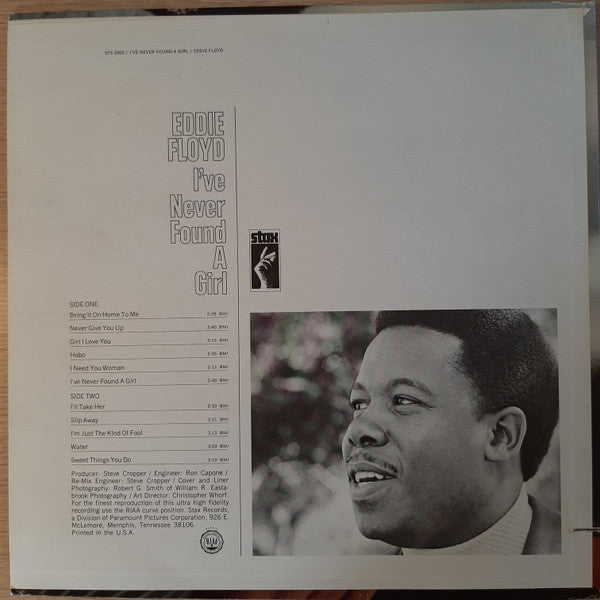 Eddie Floyd : I've Never Found A Girl (LP, Album, Mon)