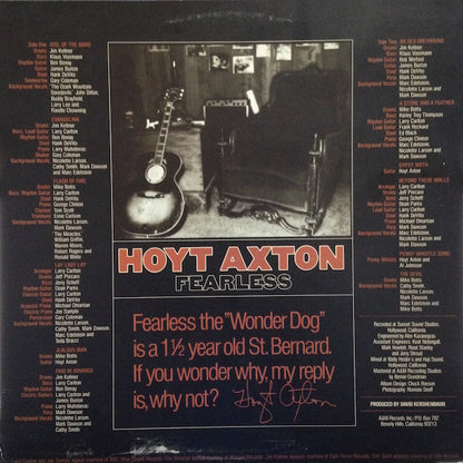 Hoyt Axton : Fearless (LP, Album, Mon)
