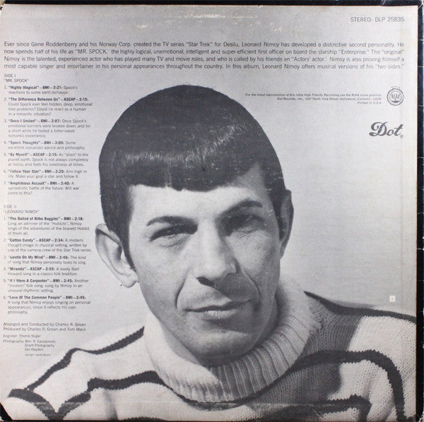Leonard Nimoy : The Two Sides Of Leonard Nimoy (LP, Album)