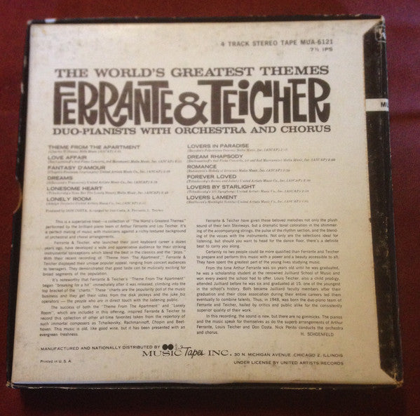 Ferrante & Teicher : The World's Greatest Themes (Reel, 4tr Stereo, Album)
