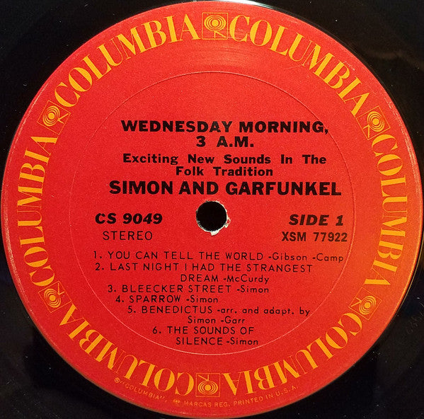 Simon & Garfunkel : Wednesday Morning, 3 A.M. (LP, Album, RE)