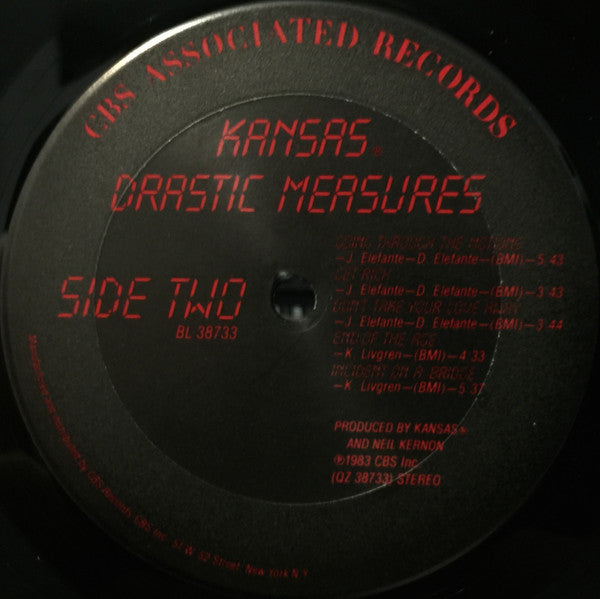Kansas (2) : Drastic Measures (LP, Album, Pit)