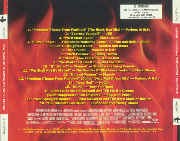 Various : Panther - The Original Motion Picture Soundtrack (CD, Album, Club)