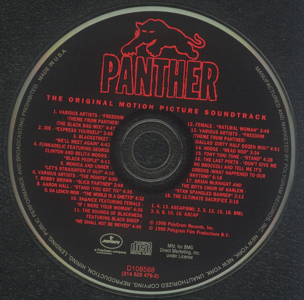 Various : Panther - The Original Motion Picture Soundtrack (CD, Album, Club)
