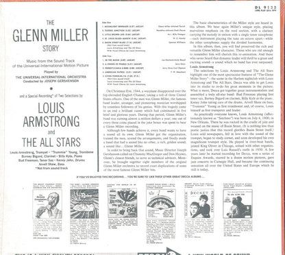 The Universal-International Orchestra / Louis Armstrong And His All-Stars : The Glenn Miller Story (Music From The Sound Track) (LP, Album, Mono)