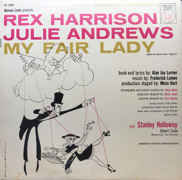Rex Harrison, Julie Andrews : My Fair Lady (LP, Album, Mono)