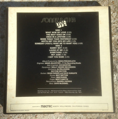 Sonny & Cher : Sonny & Cher Live  (Reel, 4tr Stereo, Album)