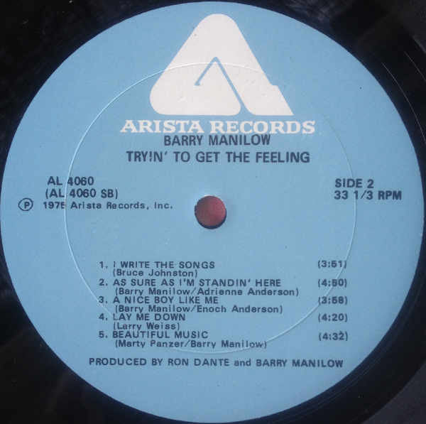 Barry Manilow : Tryin' To Get The Feeling (LP, Album)