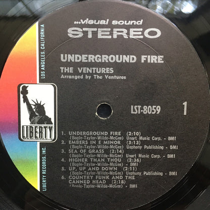 The Ventures : Underground Fire (LP, Album)