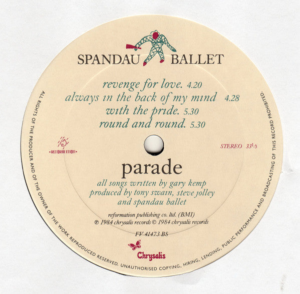 Buy Spandau Ballet : Parade (LP, Album, Car) Online for a great
