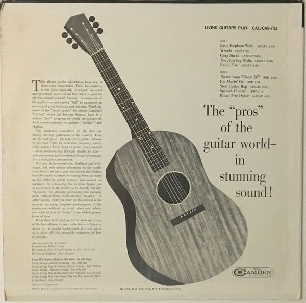 Living Guitars : Living Guitars Play (LP, Album, RE)