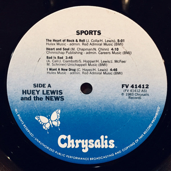 Huey Lewis And The News* : Sports (LP, Album, Club, Pit)