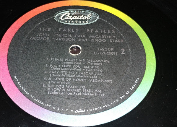 The Beatles : The Early Beatles (LP, Album, Comp, Mono, RP)