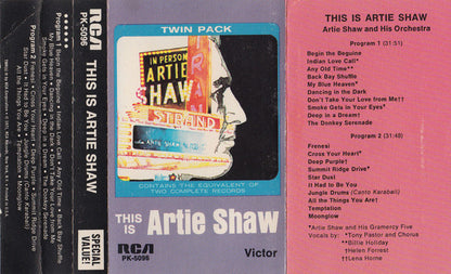 Artie Shaw : This Is Artie Shaw (Cass, Comp, Mono)