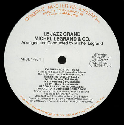 Michel Legrand & Co. : Le Jazz Grand (LP, Album, Ltd, Gat)