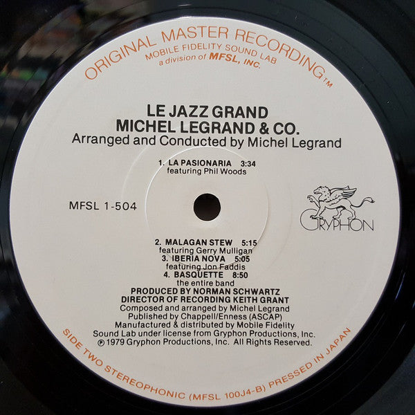 Michel Legrand & Co. : Le Jazz Grand (LP, Album, Ltd, Gat)