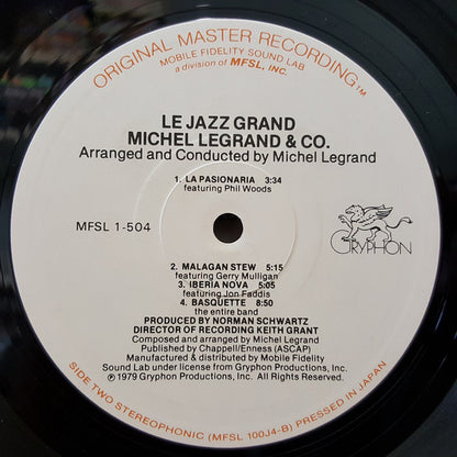 Michel Legrand & Co. : Le Jazz Grand (LP, Album, Ltd, Gat)