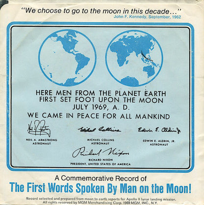 Hugh Downs : First Man On The Moon July, 1969 (7")