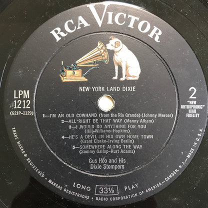 Gus Hoo And His Dixie Stompers : New York Land Dixie (LP, Album, Mono)